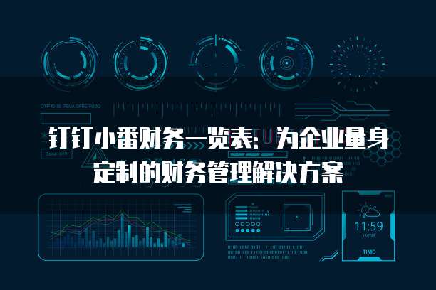 钉钉小番财务一览表：为企业量身定制的财务管理解决方案
