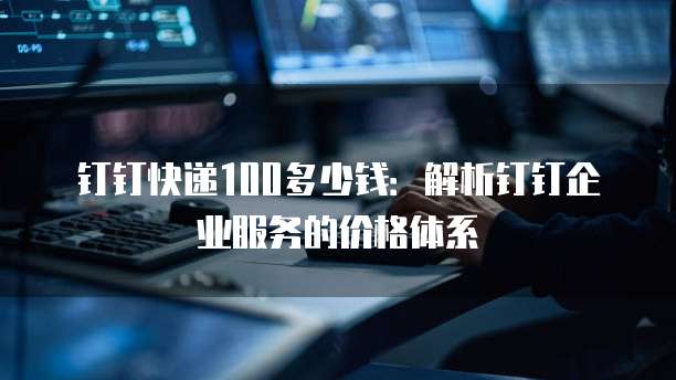 钉钉快递100多少钱：解析钉钉企业服务的价格体系