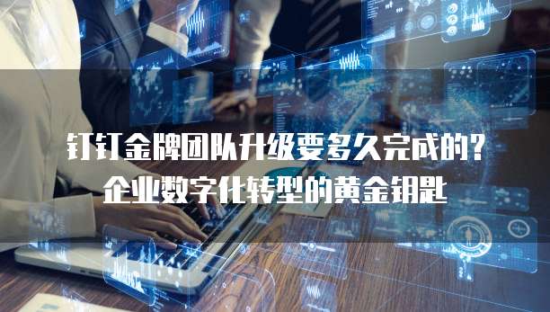 钉钉金牌团队升级要多久完成的？企业数字化转型的黄金钥匙
