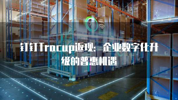 钉钉Tracup返现:企业数字化升级的普惠机遇