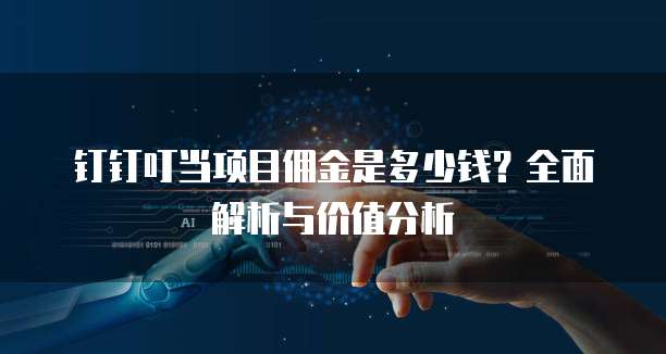 钉钉叮当项目佣金是多少钱？全面解析与价值分析