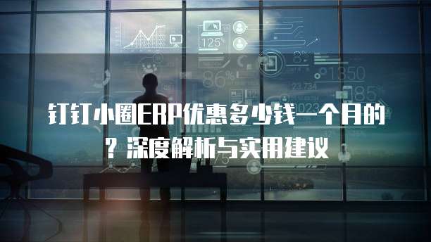 钉钉小圈ERP优惠多少钱一个月的?深度解析与实用建议