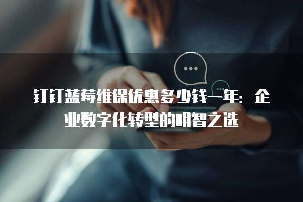 钉钉蓝莓维保优惠多少钱一年:企业数字化转型的明智之选