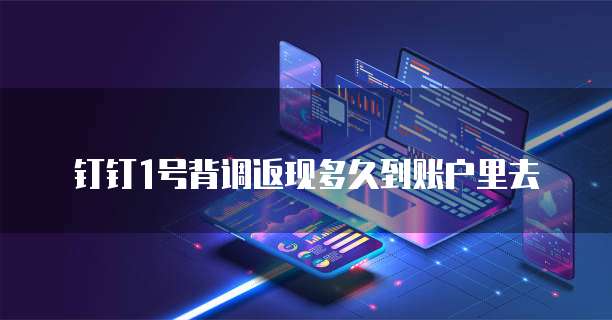 钉钉1号背调返现多久到账户里去