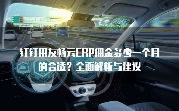 钉钉用友畅云ERP佣金多少一个月的合适？全面解析与建议