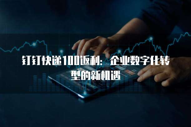钉钉快递100返利:企业数字化转型的新机遇