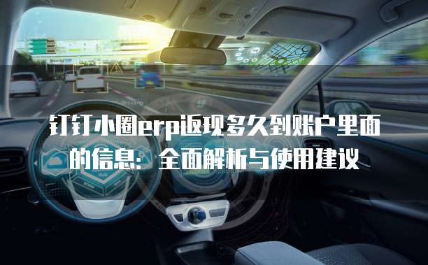 钉钉小圈erp返现多久到账户里面的信息:全面解析与使用建议