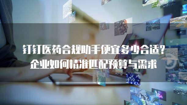 钉钉医药合规助手便宜多少合适?企业如何精准匹配预算与需求