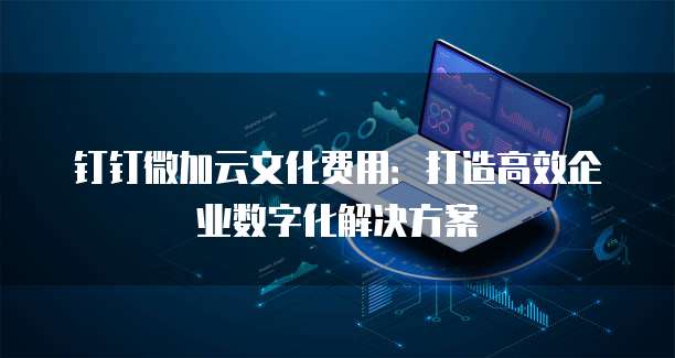 钉钉微加云文化费用：打造高效企业数字化解决方案
