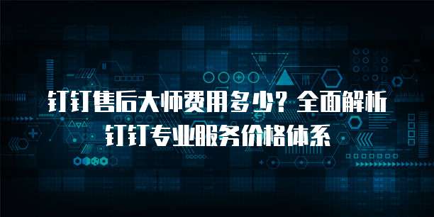 钉钉售后大师费用多少?全面解析钉钉专业服务价格体系
