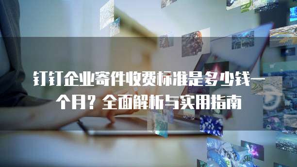 钉钉企业寄件收费标准是多少钱一个月?全面解析与实用指南