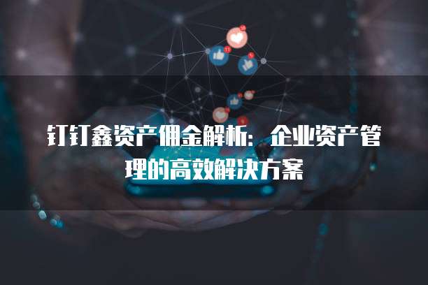 钉钉鑫资产佣金解析：企业资产管理的高效解决方案