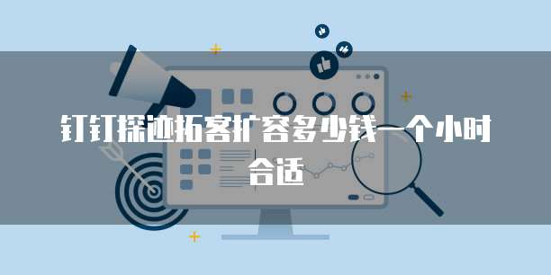 钉钉探迹拓客扩容多少钱一个小时合适
