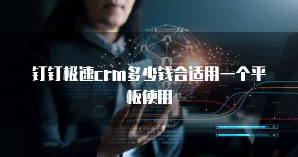 钉钉极速CRM多少钱合适用一个平板使用