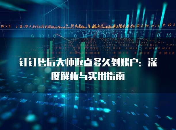 钉钉售后大师返点多久到账户:深度解析与实用指南