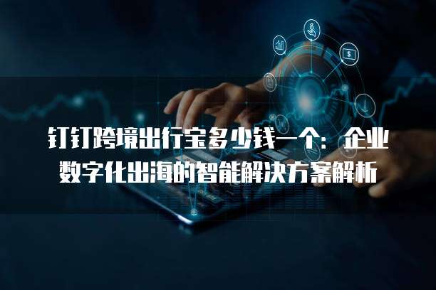 钉钉跨境出行宝多少钱一个:企业数字化出海的智能解决方案解析