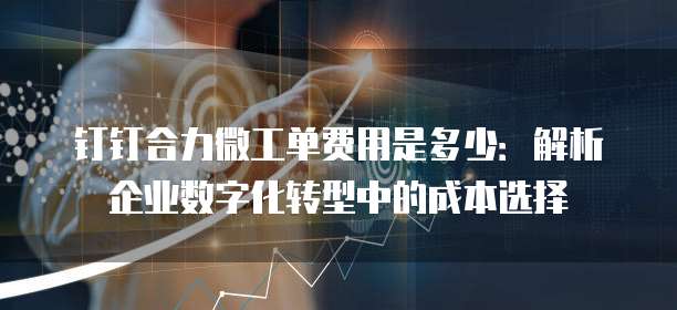 钉钉合力微工单费用是多少：解析企业数字化转型中的成本选择