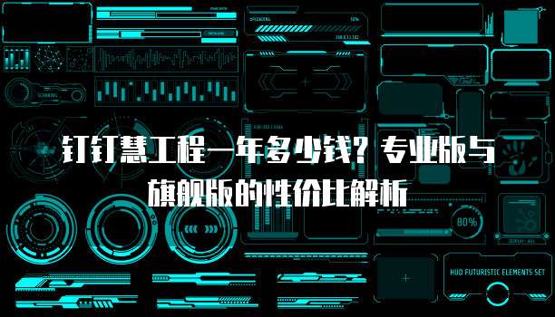 钉钉慧工程一年多少钱?专业版与旗舰版的性价比解析
