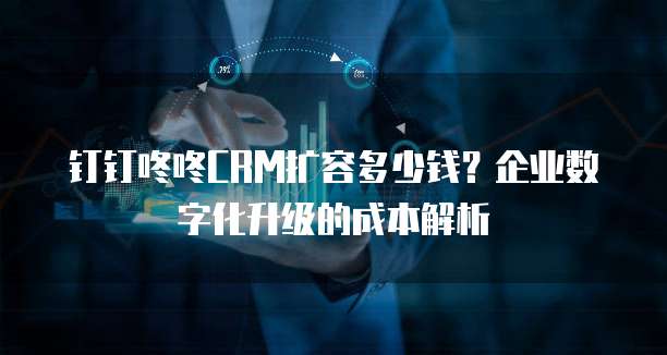 钉钉咚咚CRM扩容多少钱?企业数字化升级的成本解析