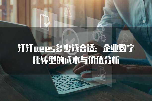 钉钉aees多少钱合适:企业数字化转型的成本与价值分析