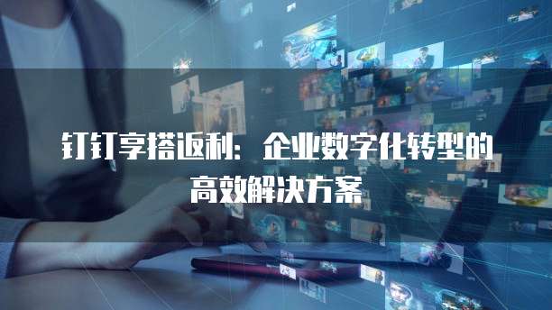 钉钉享搭返利:企业数字化转型的高效解决方案