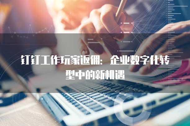 钉钉工作玩家返佣:企业数字化转型中的新机遇