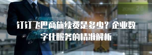 钉钉飞巴商旅续费是多少?企业数字化服务的精准解析