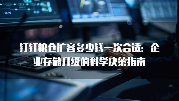 钉钉粮仓扩容多少钱一次合适：企业存储升级的科学决策指南