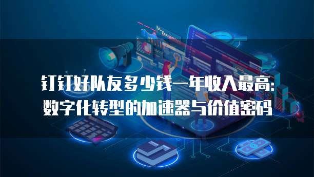 钉钉好队友多少钱一年收入最高：数字化转型的加速器与价值密码