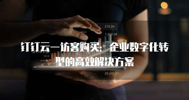 钉钉云一访客购买：企业数字化转型的高效解决方案