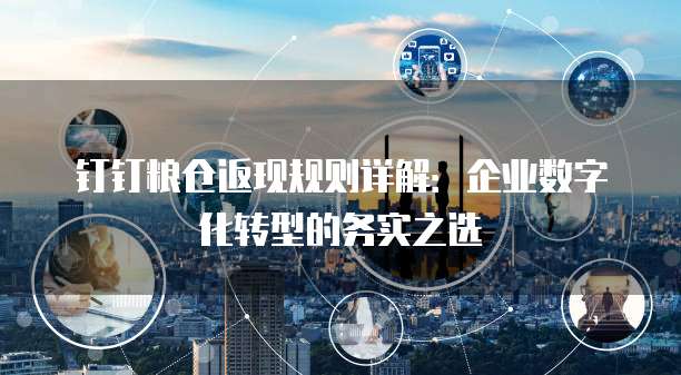 钉钉粮仓返现规则详解:企业数字化转型的务实之选