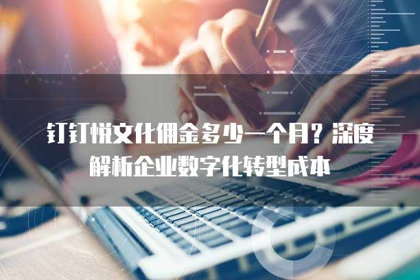 钉钉悦文化佣金多少一个月？深度解析企业数字化转型成本