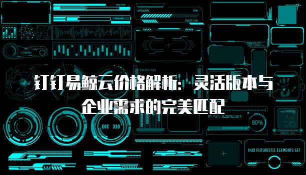 钉钉易鲸云价格解析:灵活版本与企业需求的完美匹配
