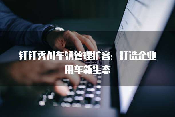 钉钉秀川车辆管理扩容：打造企业用车新生态