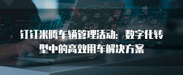 钉钉米腾车辆管理活动:数字化转型中的高效用车解决方案