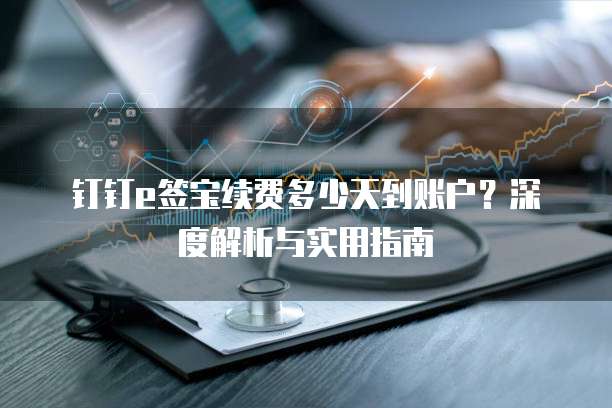 钉钉e签宝续费多少天到账户？深度解析与实用指南