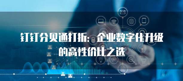 钉钉分贝通打折:企业数字化升级的高性价比之选