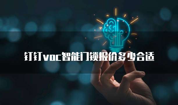 钉钉voc智能门锁报价多少合适