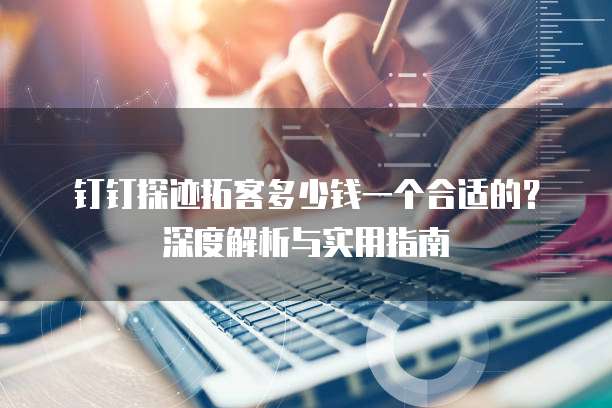 钉钉探迹拓客多少钱一个合适的?深度解析与实用指南