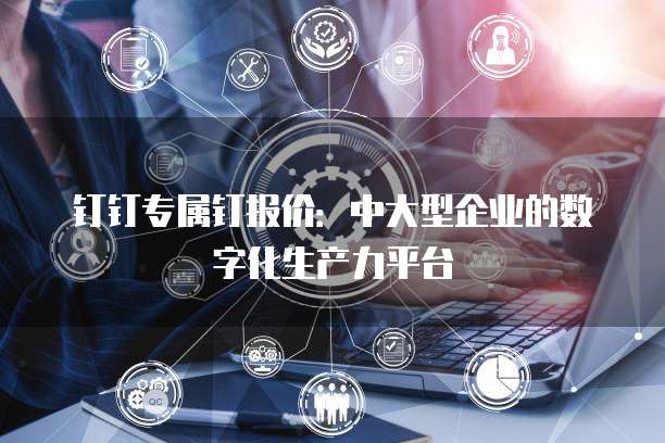 钉钉专属钉报价：中大型企业的数字化生产力平台