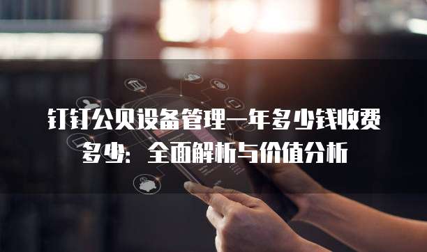 钉钉公贝设备管理一年多少钱收费多少：全面解析与价值分析