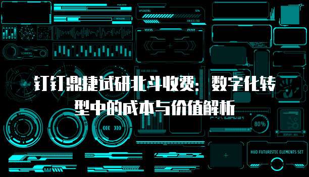 钉钉鼎捷试研北斗收费:数字化转型中的成本与价值解析