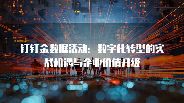 钉钉金数据活动：数字化转型的实战机遇与企业价值升级