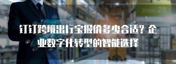 钉钉跨境出行宝报价多少合适？企业数字化转型的智能选择