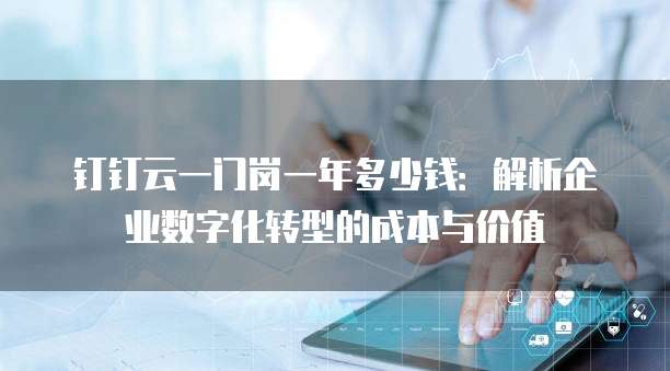 钉钉云一门岗一年多少钱:解析企业数字化转型的成本与价值