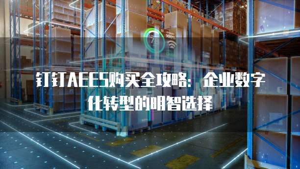 钉钉AEES购买全攻略:企业数字化转型的明智选择