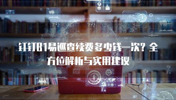 钉钉B1易巡查续费多少钱一次?全方位解析与实用建议