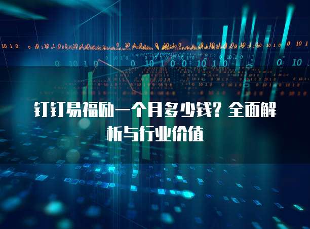 钉钉易福励一个月多少钱?全面解析与行业价值