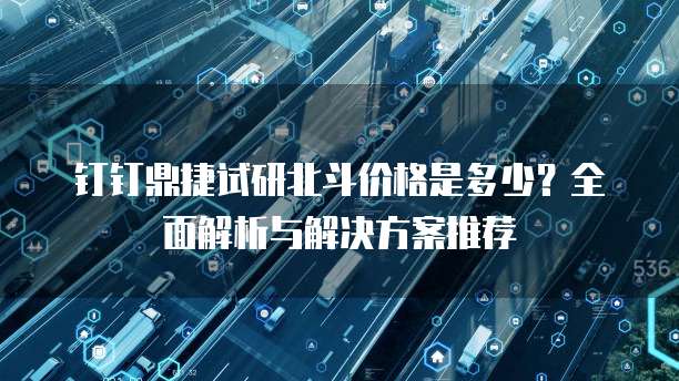 钉钉鼎捷试研北斗价格是多少?全面解析与解决方案推荐