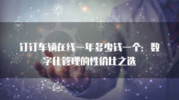 钉钉车辆在线一年多少钱一个:数字化管理的性价比之选